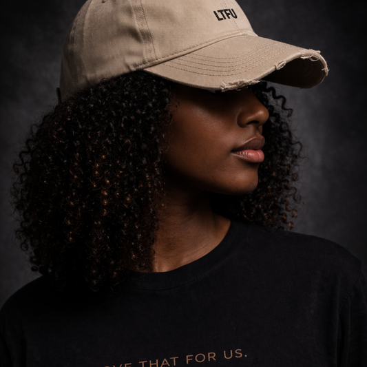 LTFU Distressed Dad Cap